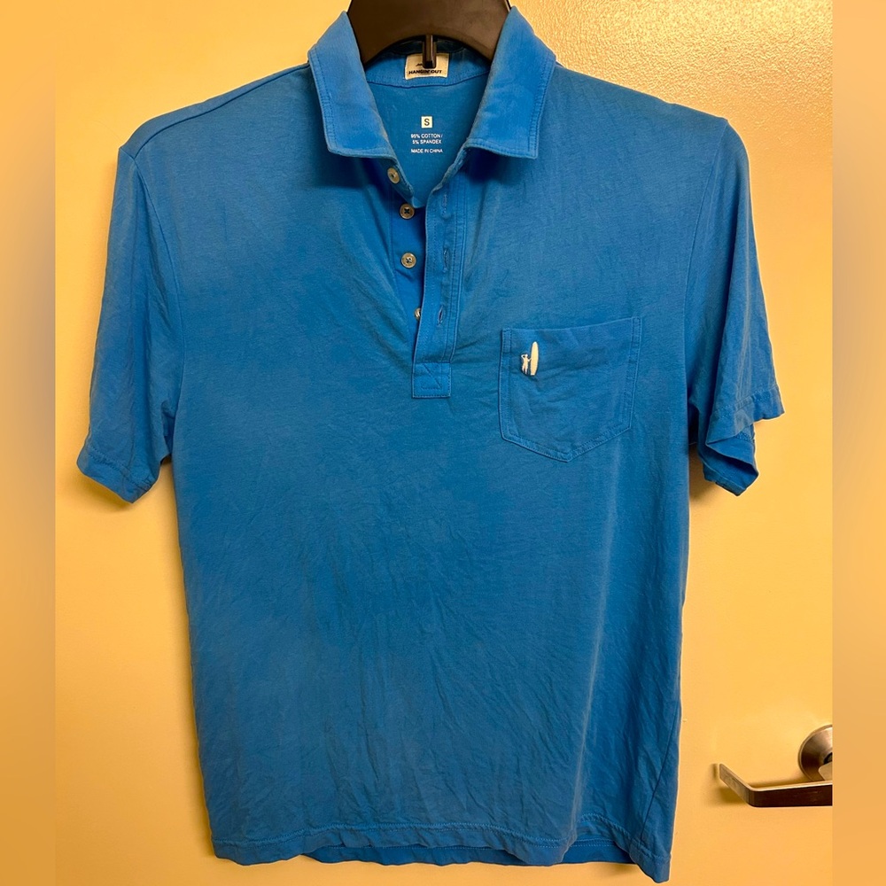 Johnnie-O Blue Polo Size S